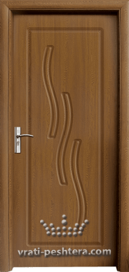 Интериорна HDF врата, модел 014-P Златен дъб