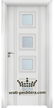 Интериорна HDF врата, модел 021 Бял